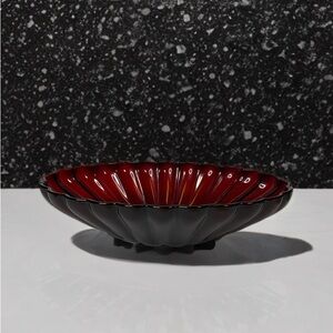 Vintage Anchor Hocking Royal Ruby Red Glass Serving Bowl 12x8